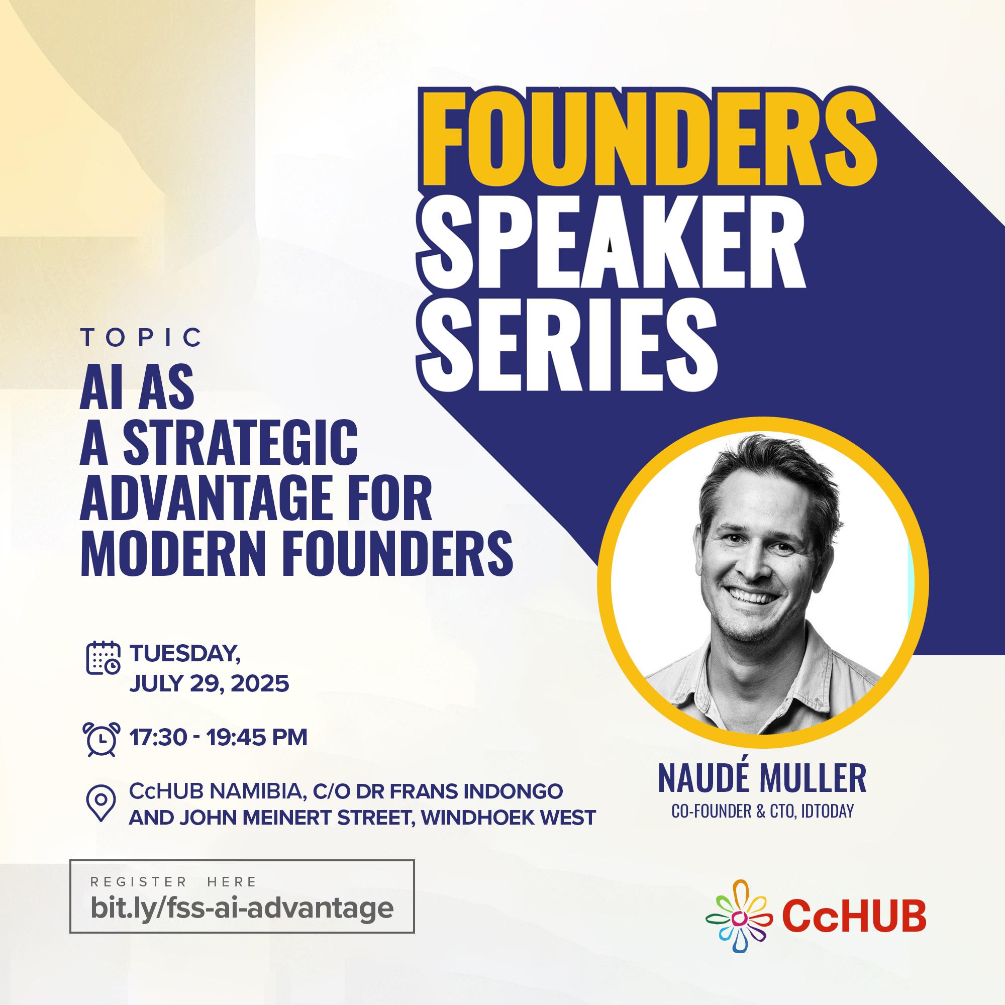 Founder Speakers Series: AI as a Strategic Advantage for Modern Founders